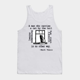 A man who carries a cat by the tail Tank Top